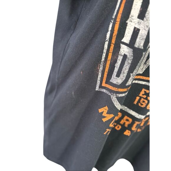 Harley-Davidson black v-neck graphic T - New Hampshire - L - Picture 7 of 7